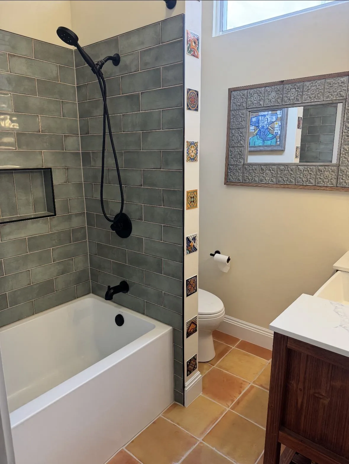 After: New Tub, Tile and Vanity